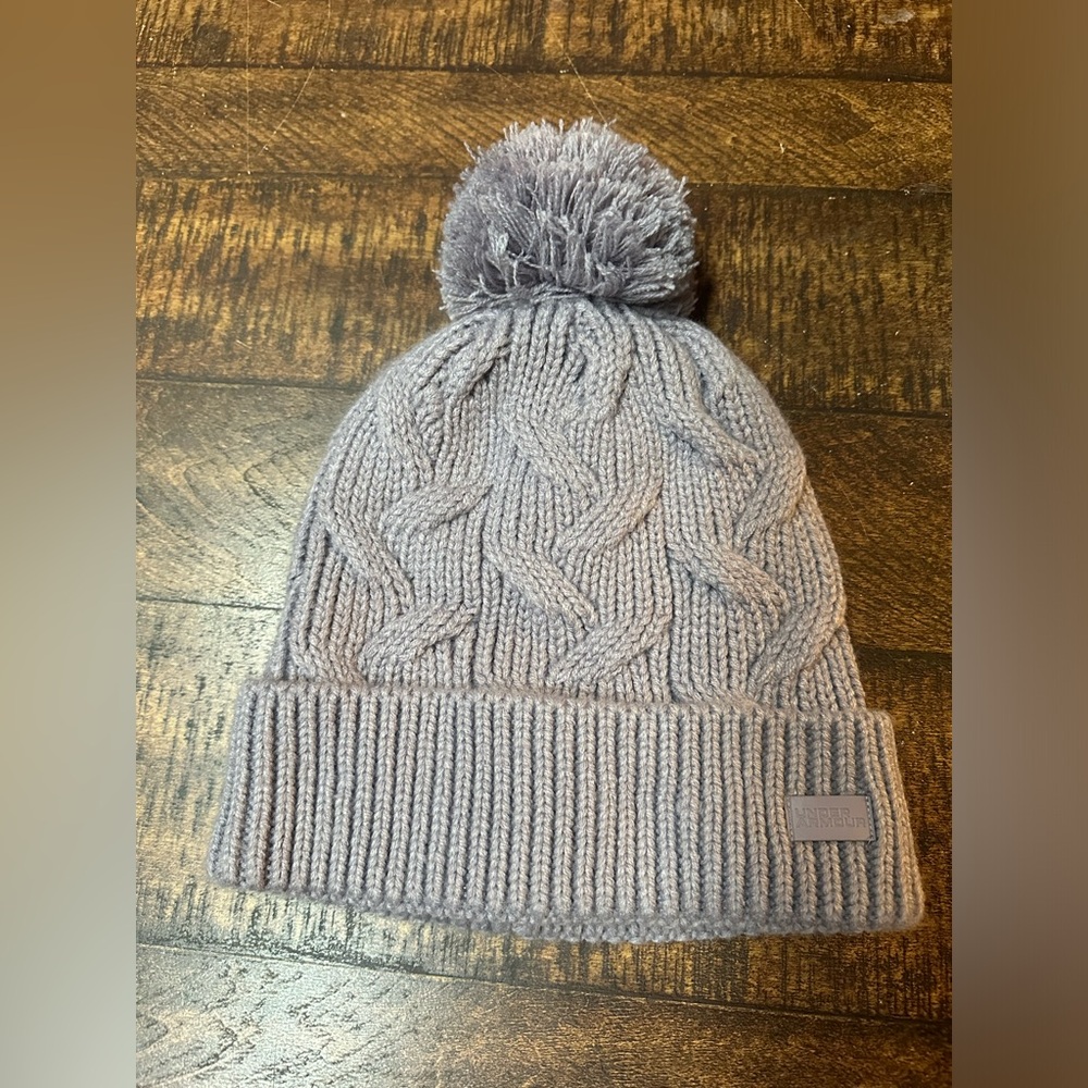 Under armour super warm purple beanie
